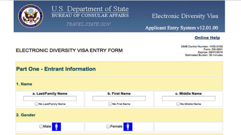 DV Lottery Registration Process