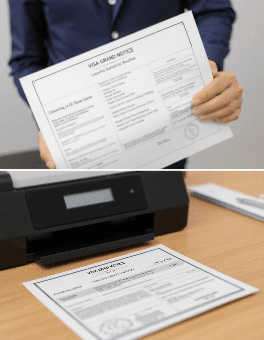 How to Print the Korean Visa Grant Notice